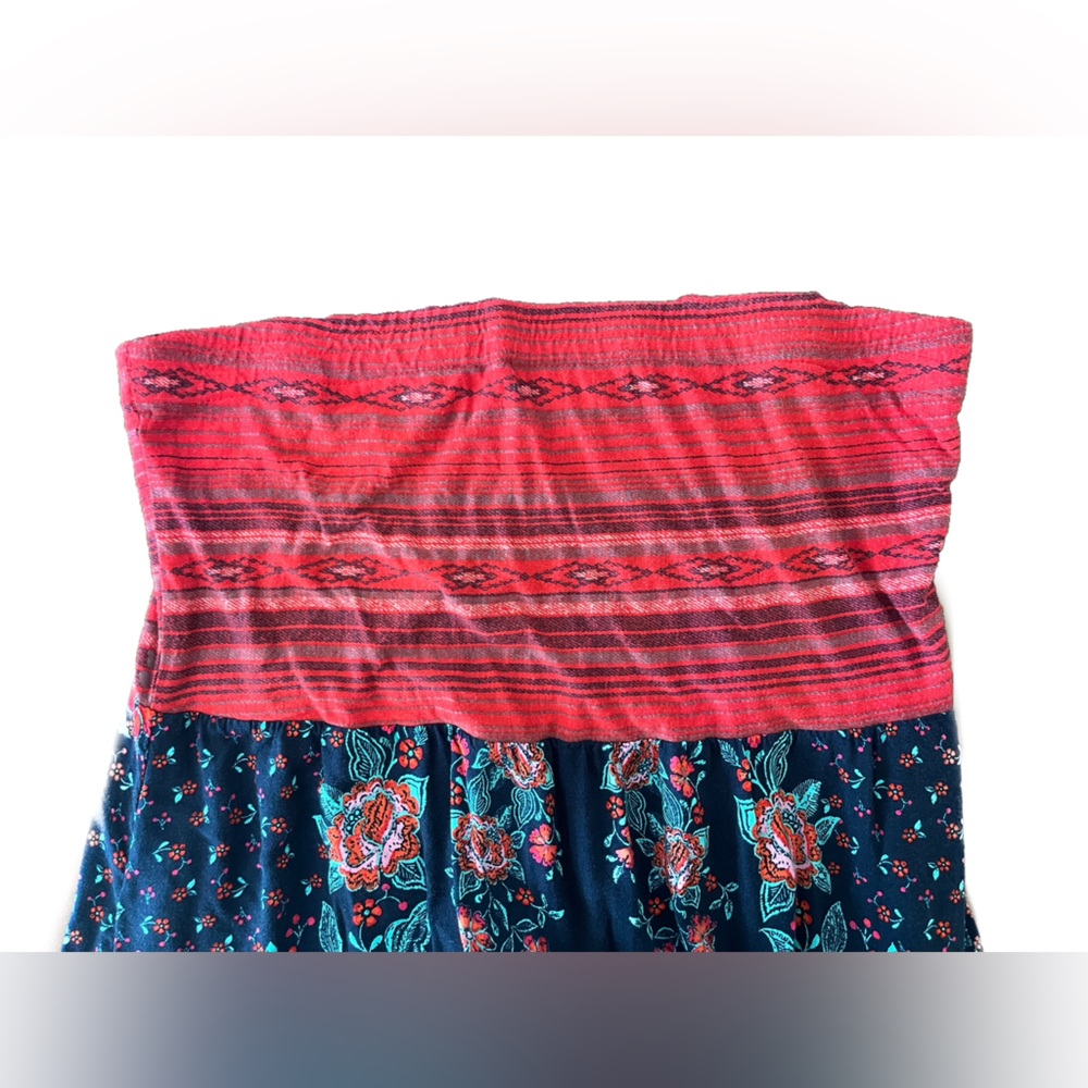 Aztec Strapless Maxi Dress